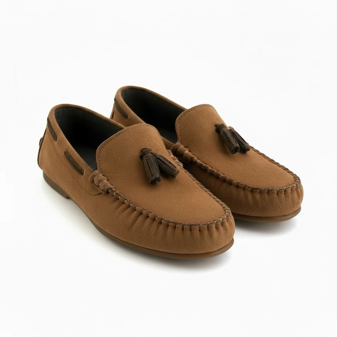 Taba çocuk loafer - çepeçevre dikiş detayı