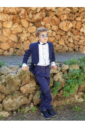 Erkek Çocuk Lacivert Frak Smokin Erkek Çocuk Lacivert Frak Smokin