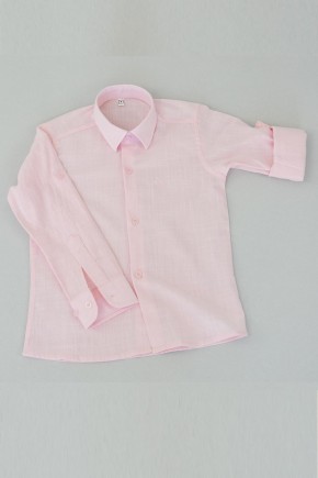 Açık Pembe Erkek Çocuk Gömleği Açık Pembe Erkek Çocuk Gömleği