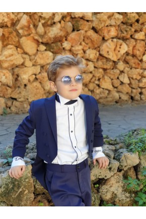 Erkek Çocuk Lacivert Frak Smokin Erkek Çocuk Lacivert Frak Smokin