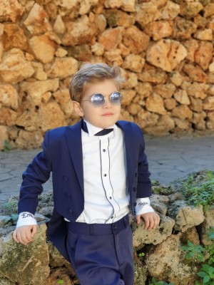 Erkek Çocuk Lacivert Frak Smokin Erkek Çocuk Lacivert Frak Smokin