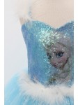 Mavi Resimli Elsa Kostüm
