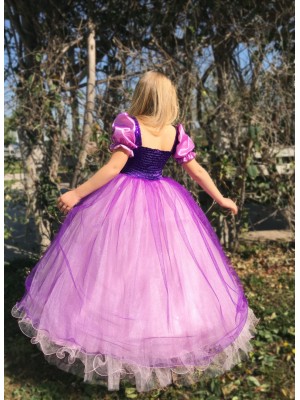 Kız Çocuk Rapunzel Kostüm  Kız Çocuk Rapunzel Kostüm