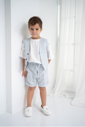 Bebe Mavi Çizgili Erkek Çocuk 3’lü Takım – Pantolon , Şort ,Thişört Bebe Mavi Çizgili Erkek Çocuk 3’lü Takım – Pantolon , Şort ,Thişört