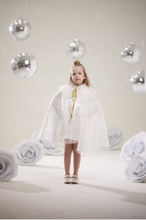 Kız Çocuk Işıltılı Tül Pelerin 